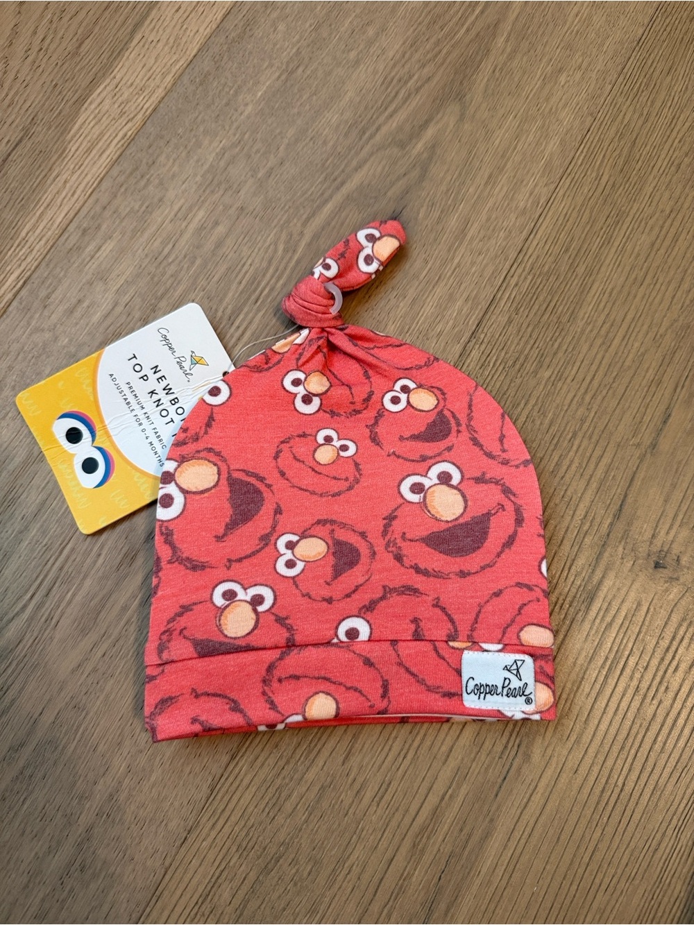 Copper Pearl Sesame Street Elmo Red Knot Baby Newborn Hat
